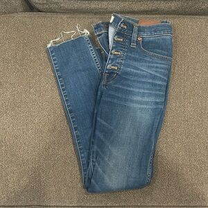 Madewell 10” high-rise skinny crop denim